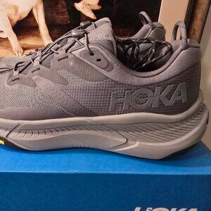 Hoka One One Transport Gore-Tex GTX Gray Hiking Shoes 1133957 / GXY Mens Sz 13